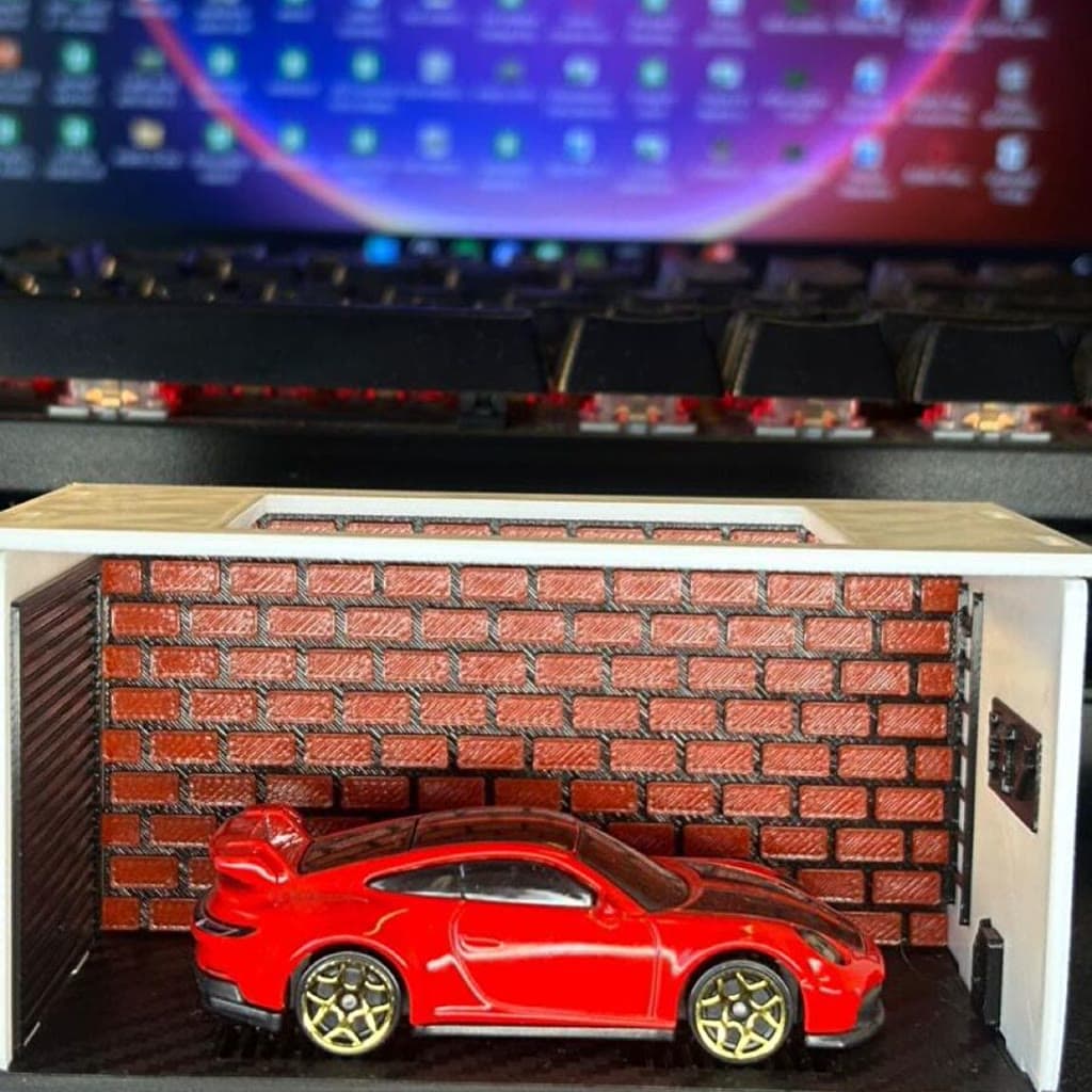 Hot Wheels Garaj Diorama — 3D baskı ürün fotoğrafı