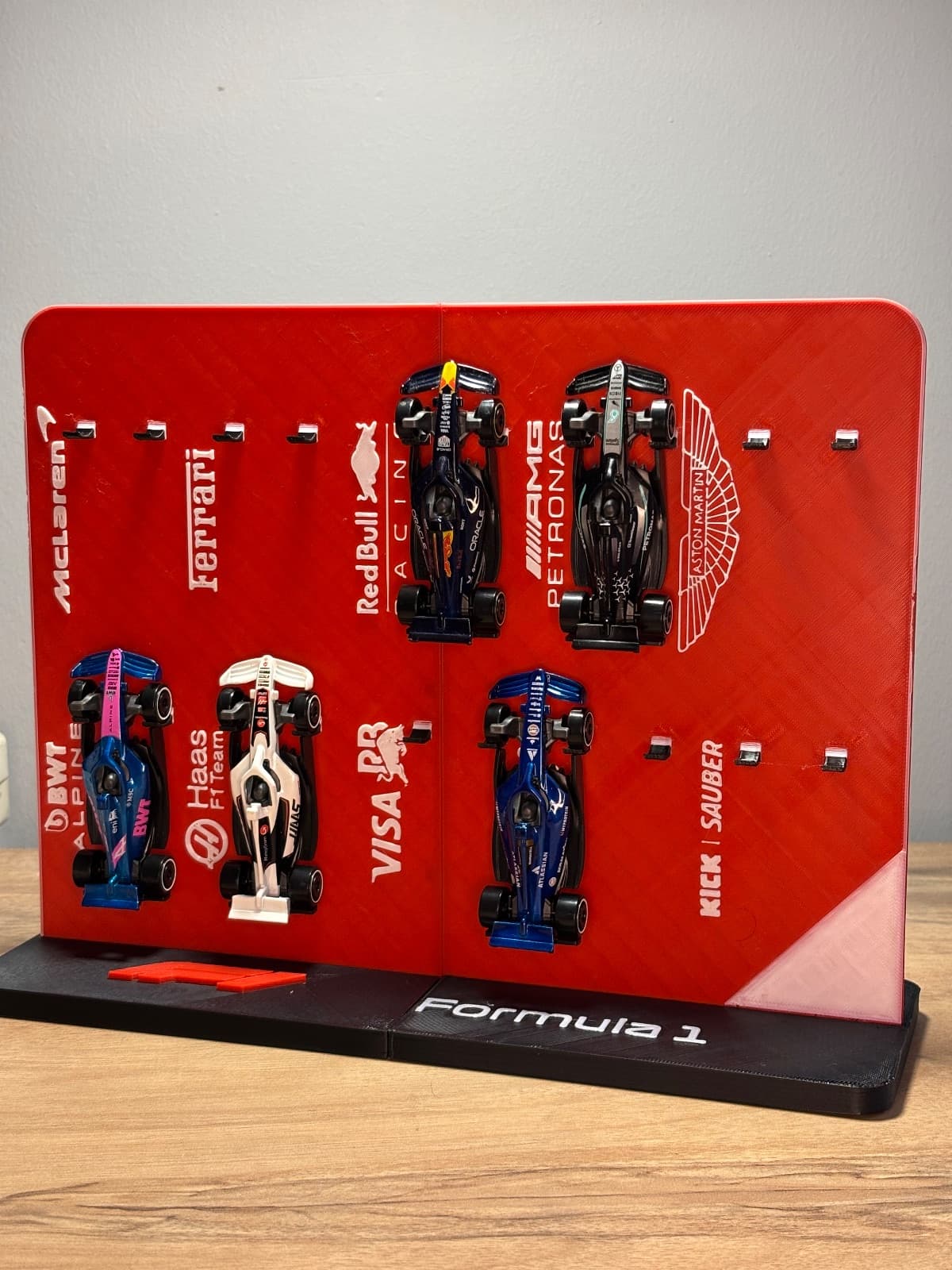 10 Araçlık Hotwheels F1 Standı